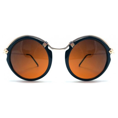 Sunglasses Spitfire A-TEEN Black & Gold / brown mirror